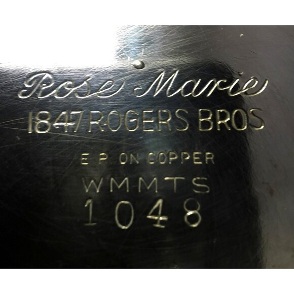 1847 Rogers Bros Wine Decanter  Goblet Set of  7 pieces on Silver Plated Tray - Picture 11 of 16